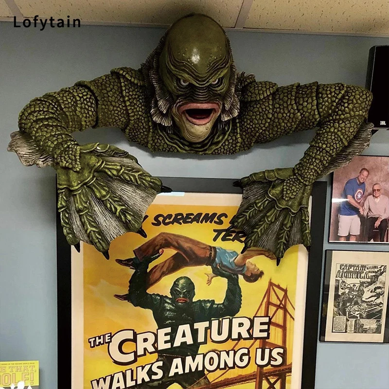 Creature Black Lagoon Model Cosplay Lizard Man Room Decoration Halloween Kids Props