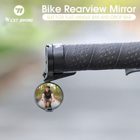 WEST BIKING Bicycle Rearview Mirror 360°Adjustable Rotatable MTB Road Cycling Handlebar Rear View Mirrors Bike Safety Accessory