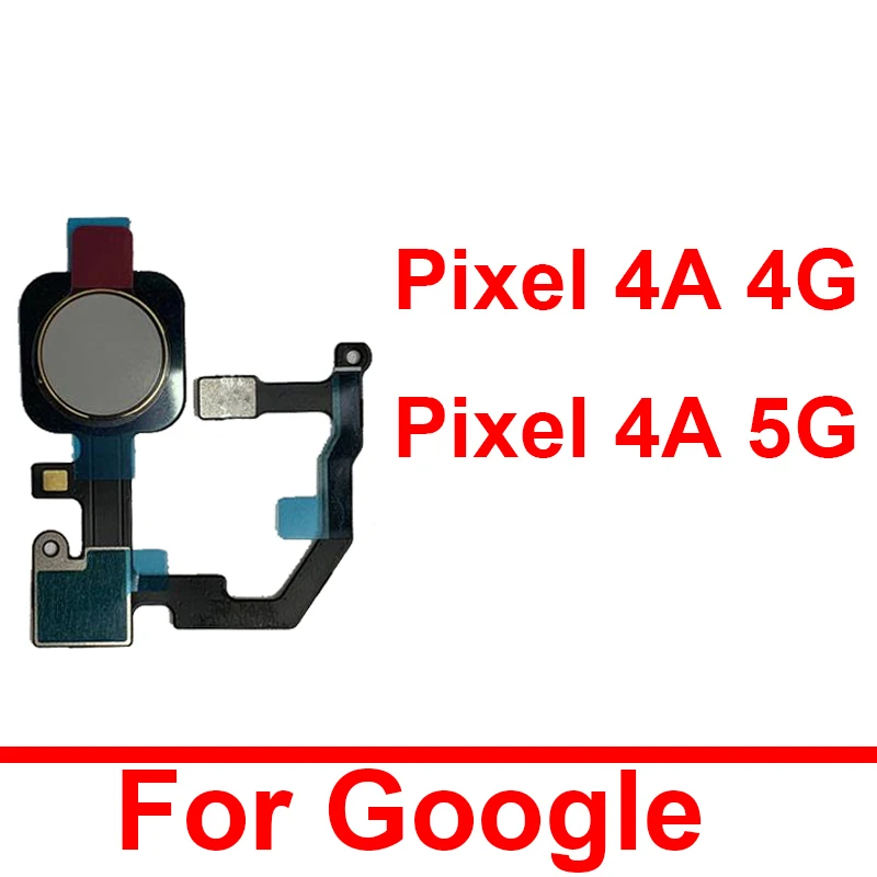 Fingerprint Sensor Menu Button Flex Cable For Google Pixel 4A 4G 5G Touch Home Side Button Flex Cable Replacement Parts