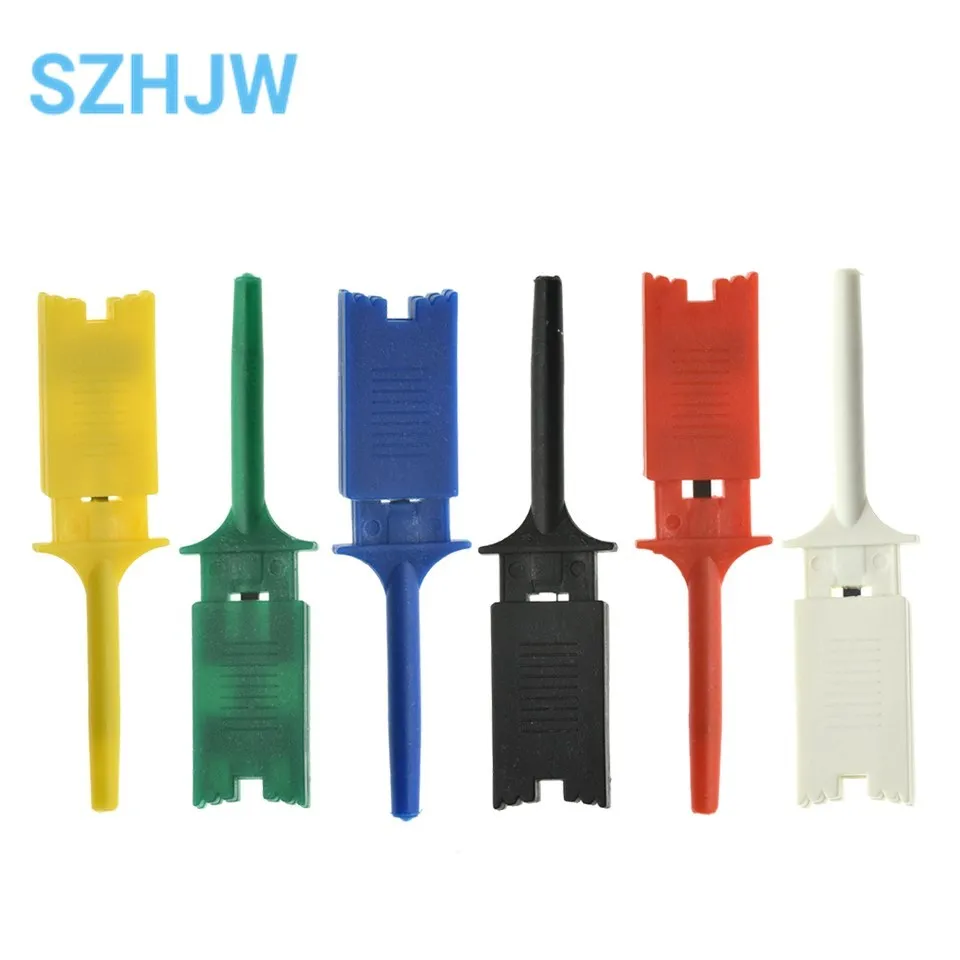 Patch Test Hook Logic Analyzer Clip Test Clip Wiring Hook Yellow / Green / Blue / Black / Red / White