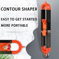 Measuring Tool Contour Scribe Ruler Contour Lock, Adjustable Locking, Precision Woodworking Instrument, Contour Copier,