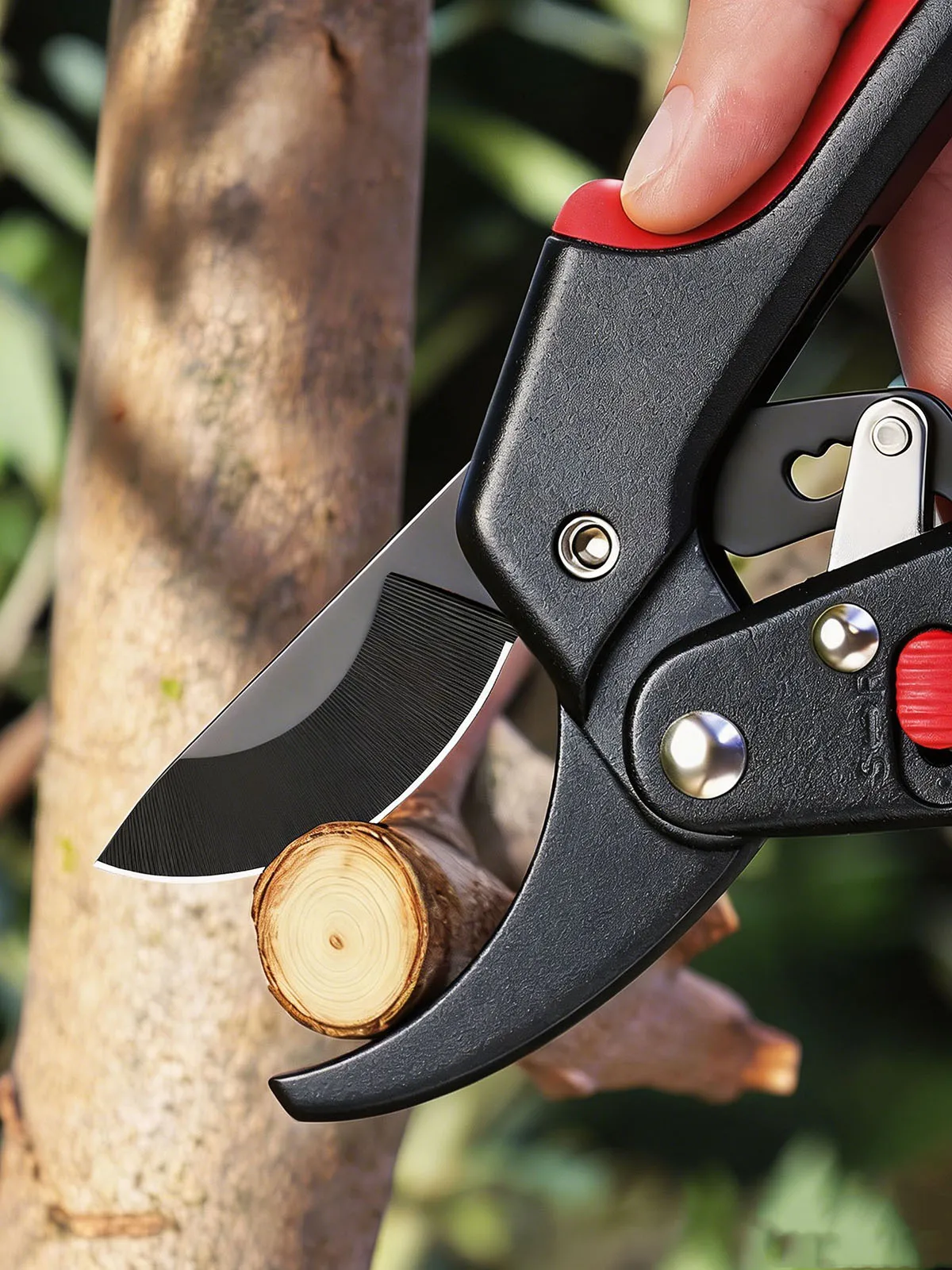 Heavy Duty Ratchet Pruning Shears Garden Loppers Branch Cutter Labor Saving Fruit Tree Trimming Scissors Landscape Gardening Too