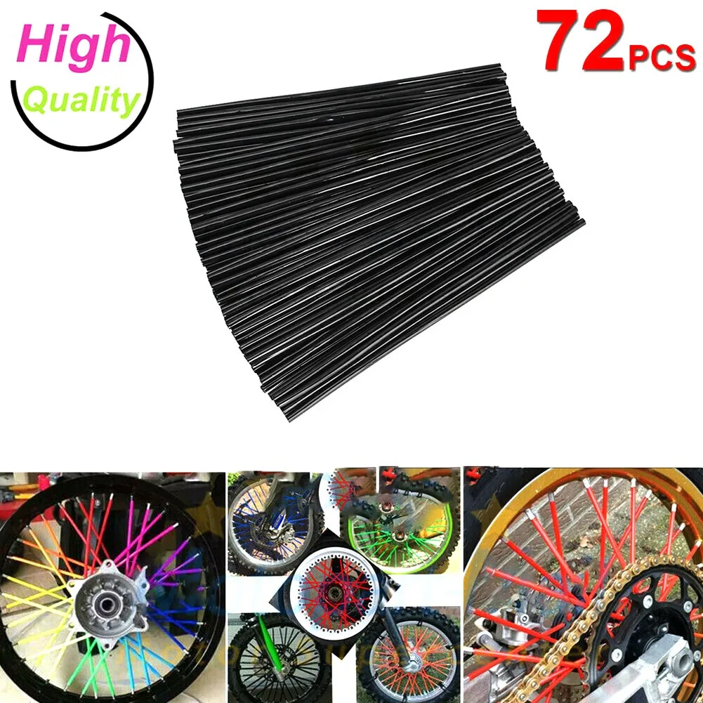 

Useful Hot Sale High Quality Wheel Spoked Wraps Covers 12 Colors 9-1/4\" (24 Cm) For Dirt Bike Plastic Protector