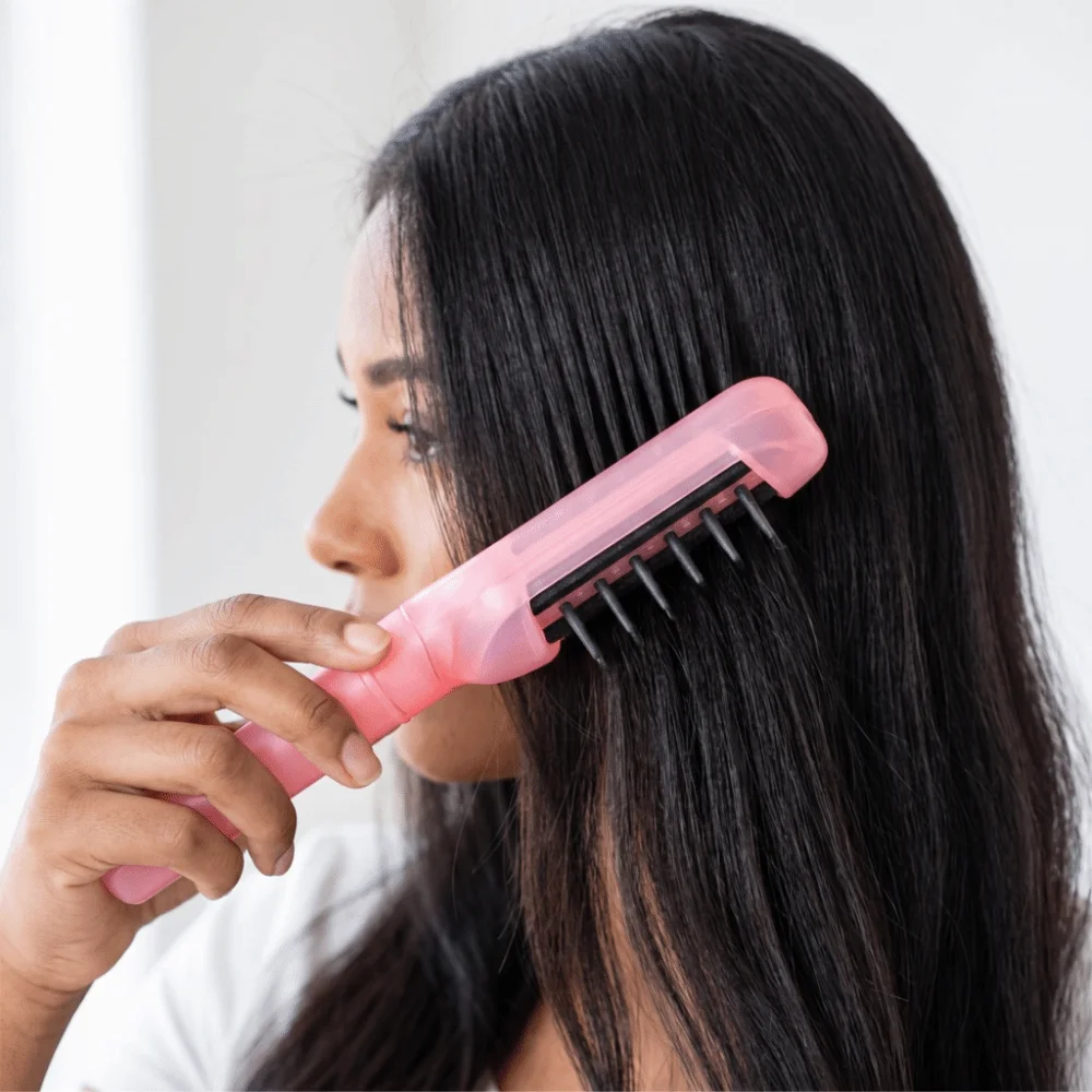 Multi-Function Mini Portable Head Applicator Hair Care Anti-Frizz Hair Firming Applicator Anti-Static Scalp Nourish
