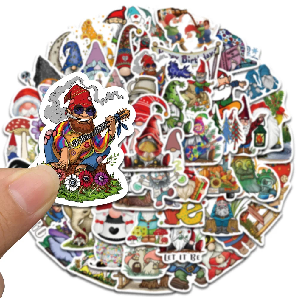 60PCS Christmas Dwarf Goblin Santa Claus Stickers Vintage Notebook Luggage Motorcycle Laptop Decals Graffiti Sticker Kids Toy