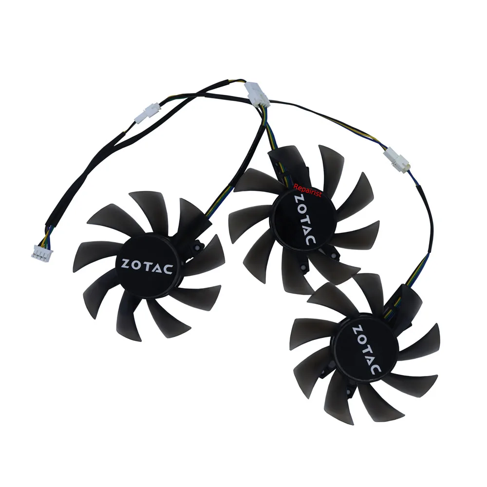 3Pcs/Set,GA82S2H,DIY GPU Fan,Graphics Card Cooling,For ZOTAC RTX 3060 12GD GE PRO,ZOTAC RTX 2060 6G 3060Ti 8G GTX 1660 SUPER view 3