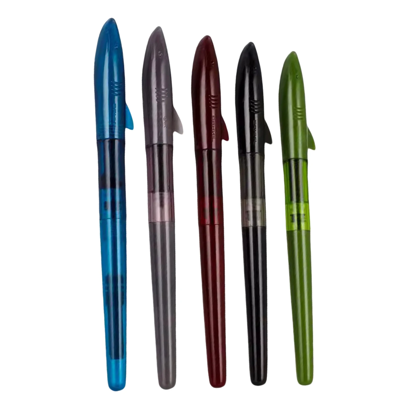 Jinhao-Stylos plume en plastique en forme de requin, 0.5mm, encre de calligraphie mignonne, fournitures scolaires et de bureau, cadeaux pour étudiants