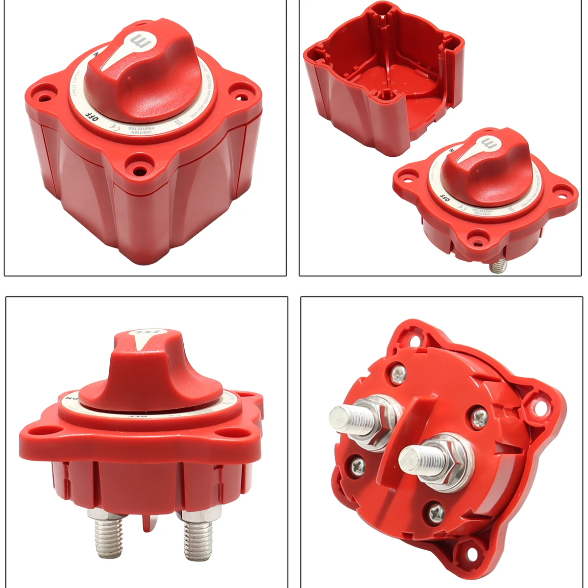 M 시리즈 배터리 차단 스위치, 100A-300A 해양 단일 회로 배터리 차단 스위치, 48V 전원 킬 스위치 아이솔레이터