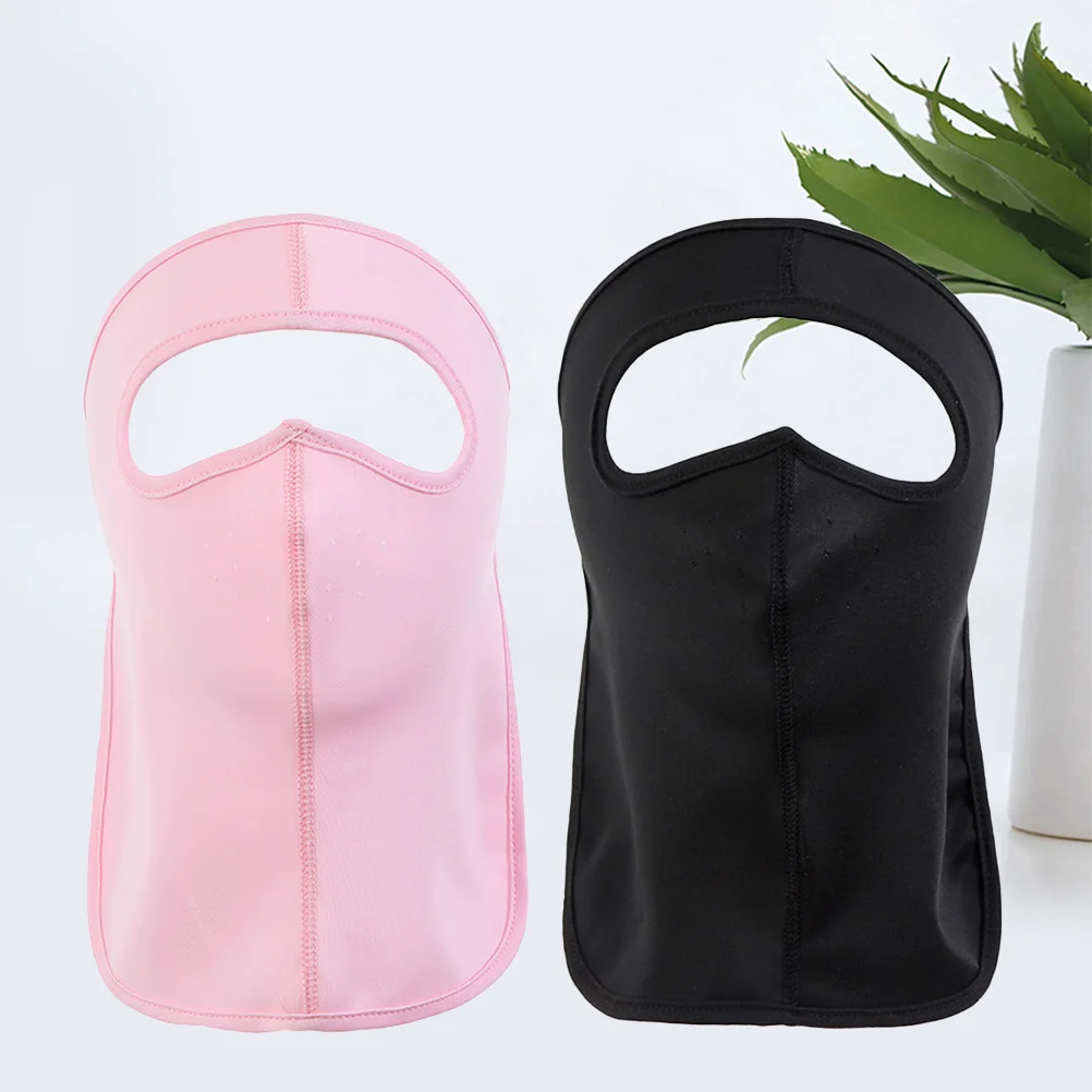 

2Pcs Reusable Sun Protection Mask Breathable Anti-Uv Neck Face Cover Comfortable Fit for Outdoor Sports Cycling Hiking Riding