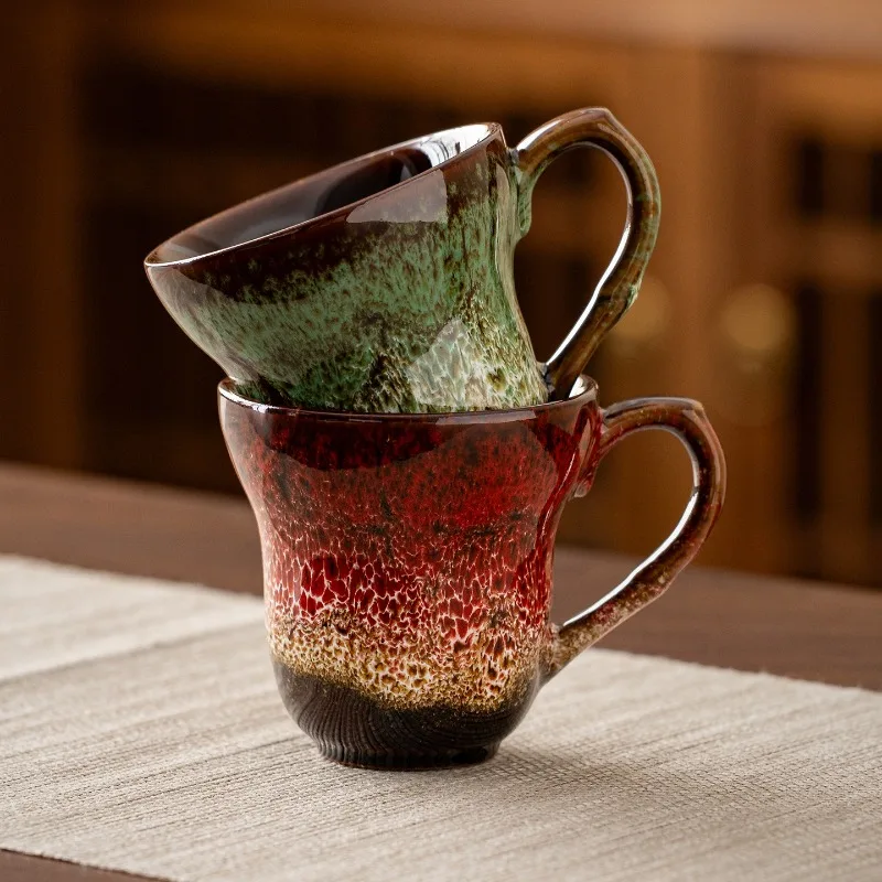 1Pcs Kiln Transformation Master Cup Large Tea Tasting Single Person Building Cup Tianmu Glazed Ceramic Craftsmanship