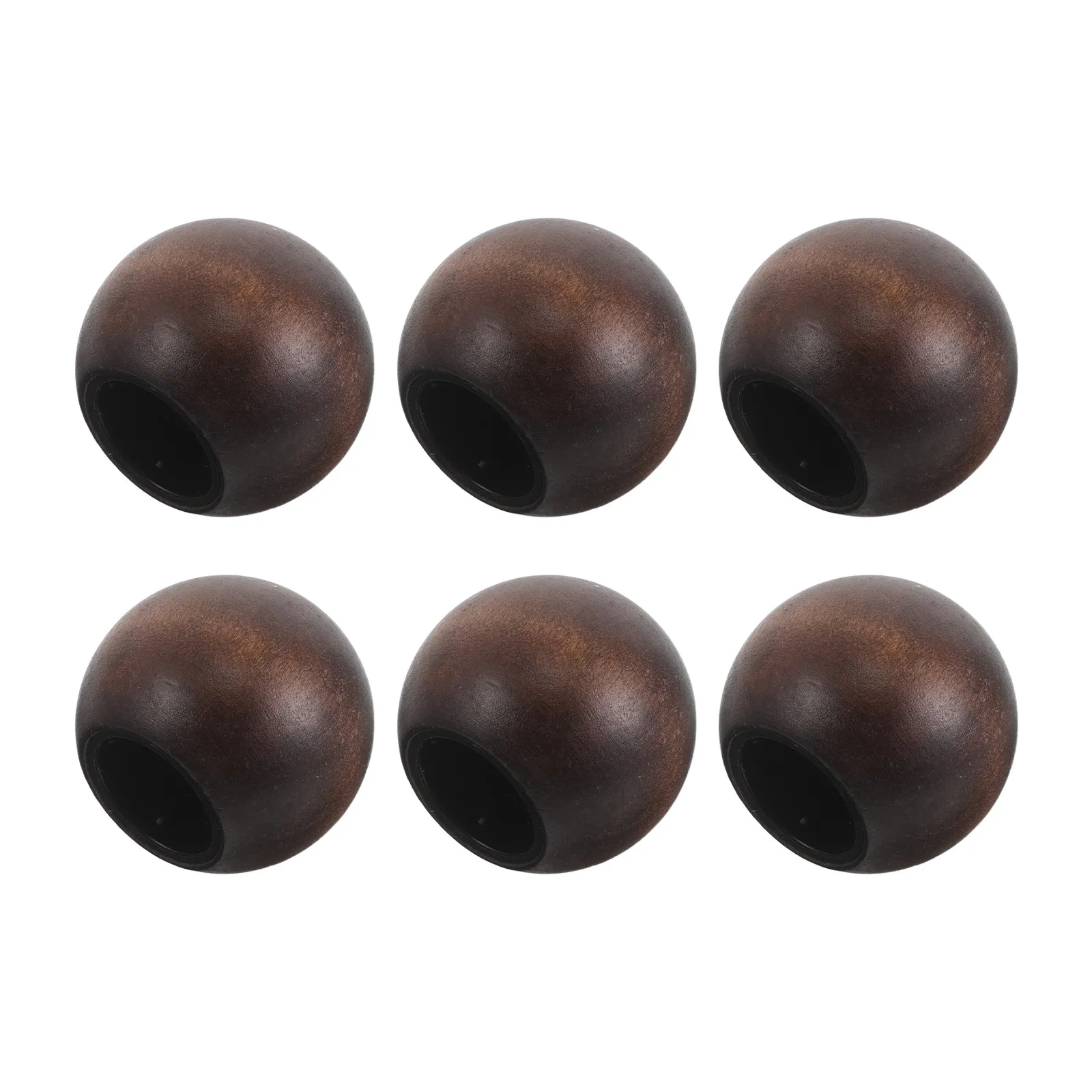 

6Pcs Wooden Round Perfume Ball Cap Replacement for Spray Bottles 15-Tooth Leakproof Bottle Topper Decorative Aesthetic Lid