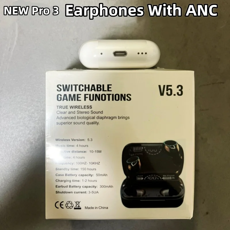 핫 S8 이어폰 뉴 3 프로 A3 이어폰 ANC 블루투스 5.3 이어버드 게이밍 헤드셋 (iOS, 샤오미, 안드로이드 폰용) title=핫 S8 이어폰 뉴 3 프로 A3 이어폰 ANC 블루투스 5.3 이어버드 게이밍 헤드셋 (iOS, 샤오미, 안드로이드 폰용)