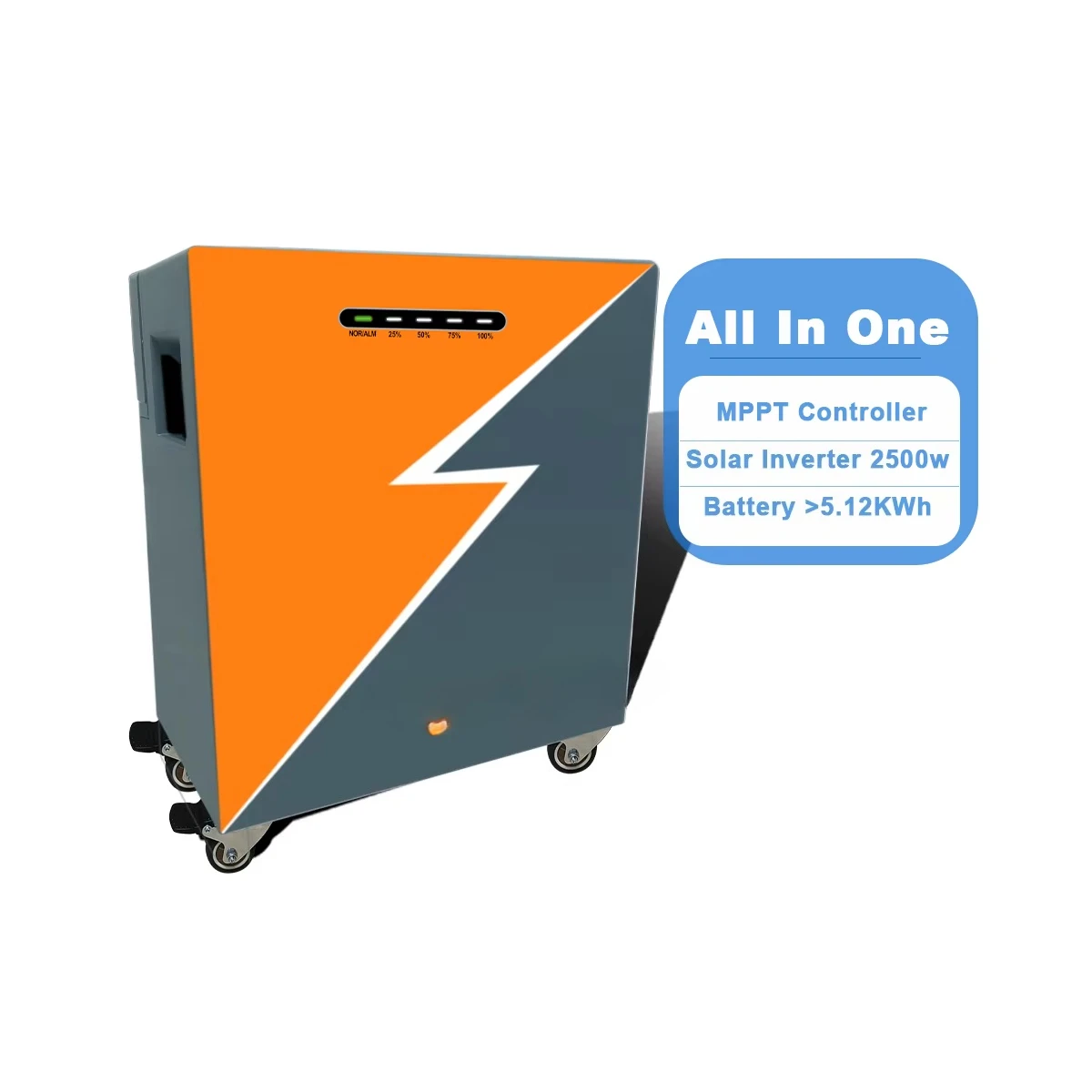 

AC ESS All-in-One 51.2V 100Ah 5.1kWh Wi-Fi & for Home Energy Storage System MPPT Lithium Ion Battery Inverter Solar UPS