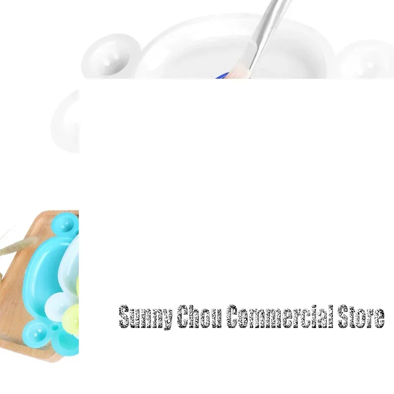 1 قطعة لوحة ألوان الأظافر البلاستيكية هلام البولندية خلط رسم لوحة الطلاء الملونة مانيكير مسمار الفن عرض مسمار ورنيش لوحة