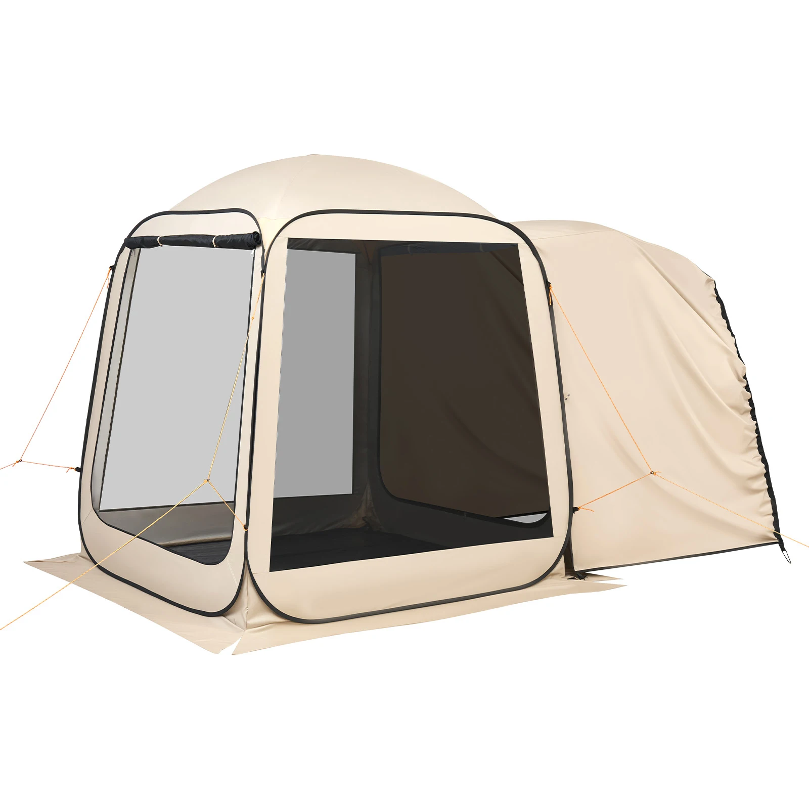 SucceBuy Carpa Mosquitera Portátil con Toldo y Bolsa de Transporte, Laterales con Malla para Coche, Camping, Jardín y Actividades al Aire Libre