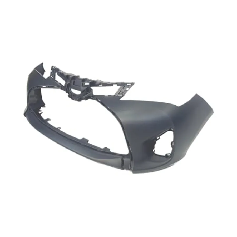 متوافق مع غطاء المصد الأمامي تويوتا ياريس 20152017 هاتشباك. ثقوب مصابيح الضباب الجديدة معدة TO1000408 #5