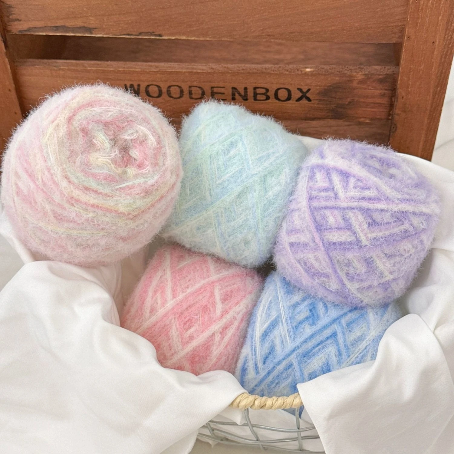 3PCS 150g 8 Ply Soft Mousse Cotton Yarn Fluffy Plush Knitting Crochet Yarn For Sweaters Scarves Hats Baby Clothes DIY Crafts