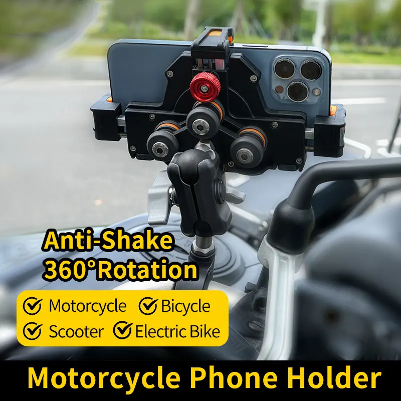 

Высококачественный держатель для телефона на мотоцикле, универсальный амортизирующий велосипедный мотоцикл, мобильная подставка, навигационный кронштейн для мотоциклов