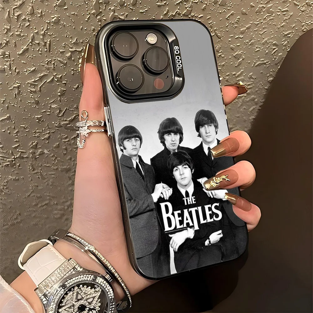The Band B- BeatlesS Let It Be Phone Case IMD Color Silver Shell For IPhone 16 15 14 13 12 11 Pro Max Plus