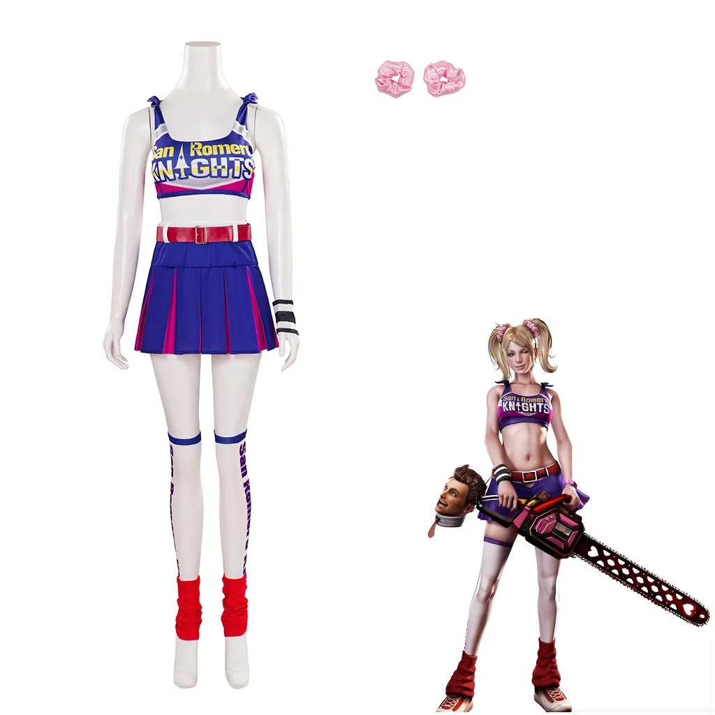 Disfraz de Cosplay de Juliet Starling, Traje de Batalla Sexy, Top y Falda, Disfraces de Halloween y Carnaval de Juliet Starling