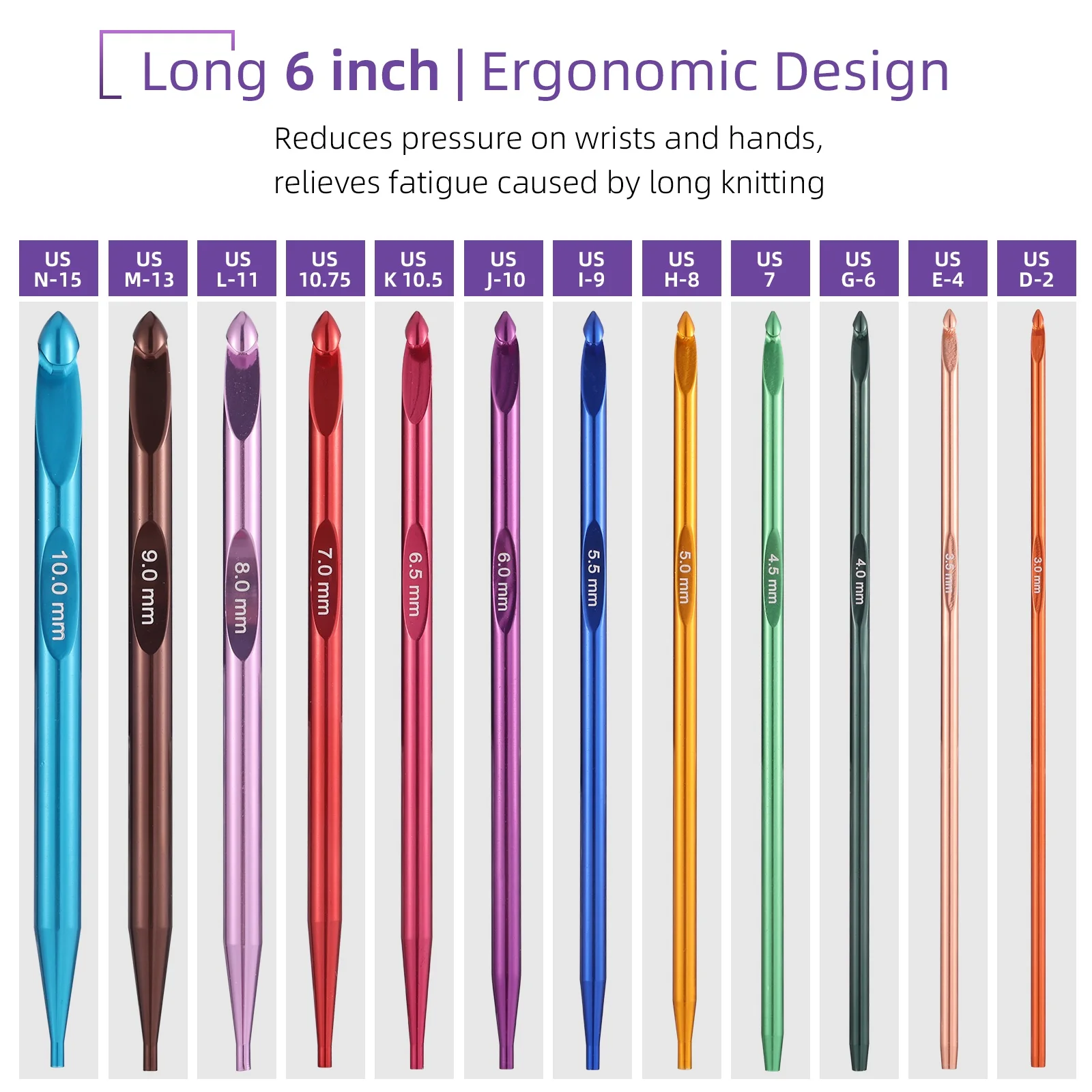 Рисунок 4 - Тунисский набор крючков для вязания