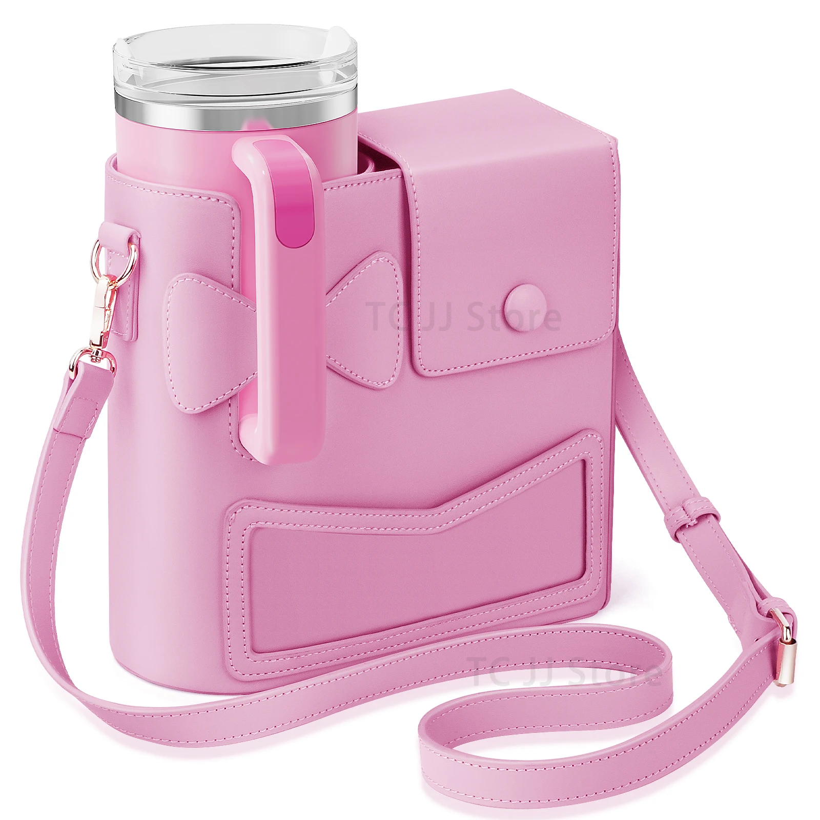 New Universal Crossbody Bag Purse for Stanley Cup 40 oz Outdoor Portable Water Bottle Holder With Adjustable Shoulder Strap