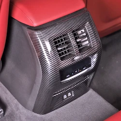 Carbon Fiber Accessories For BMW X3 iX3 X4 G01 2022 2023 Window Lift / Seat Adjust Button / Dashboard AC Air Vent Cover Trim Kit