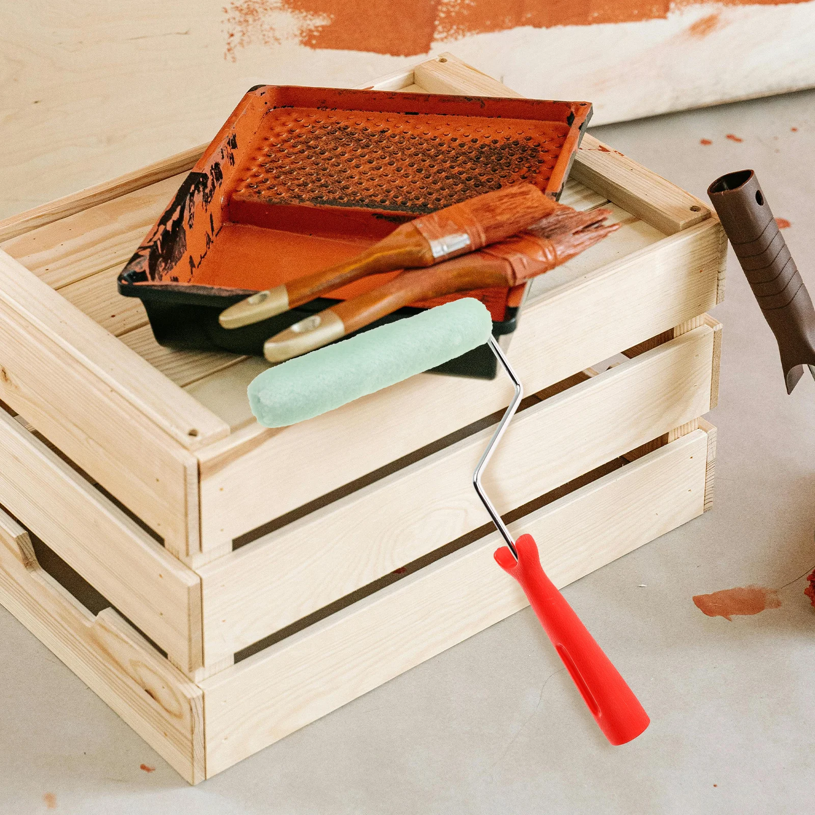 

Paint Roller Brush Small Size For Wall Ceiling Painting Diy Mini Roller Set Oil Paint Projects Exterior Walls Painting