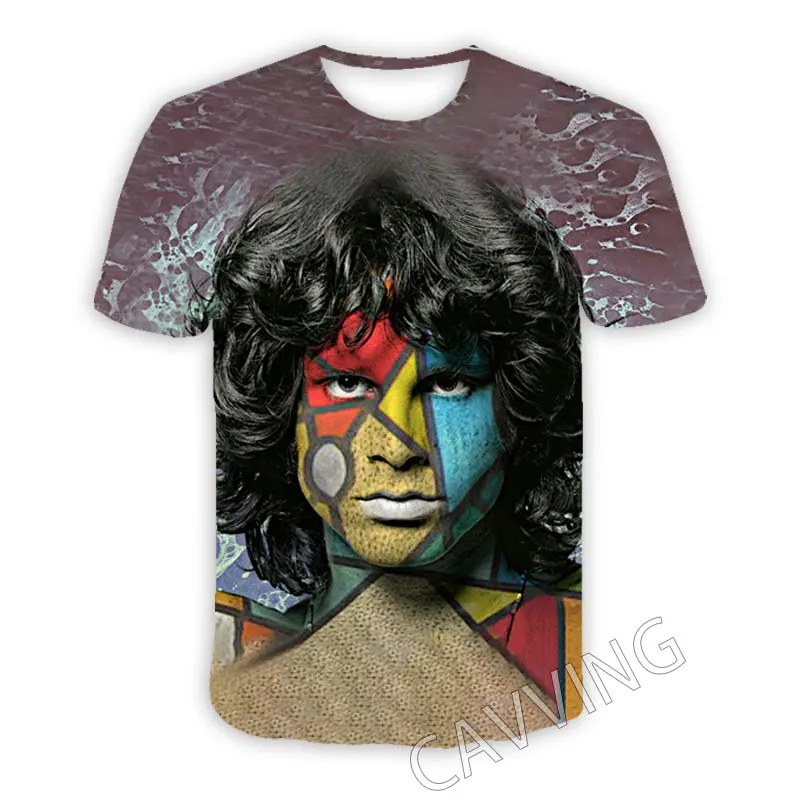 CAVVING 3D Printed   Jim Morrison  Casual T-shirts  Hip Hop T Shirts Harajuku Styles Tops Clothing for Men/women  T01