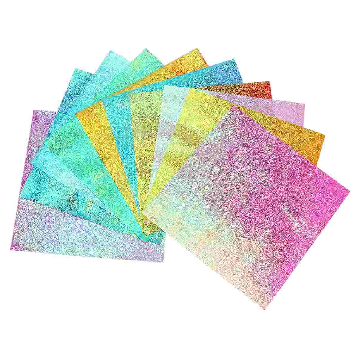 

100 Pcs Colorful Paper Colored Iridescent Green Cardstock Square Folding Origami