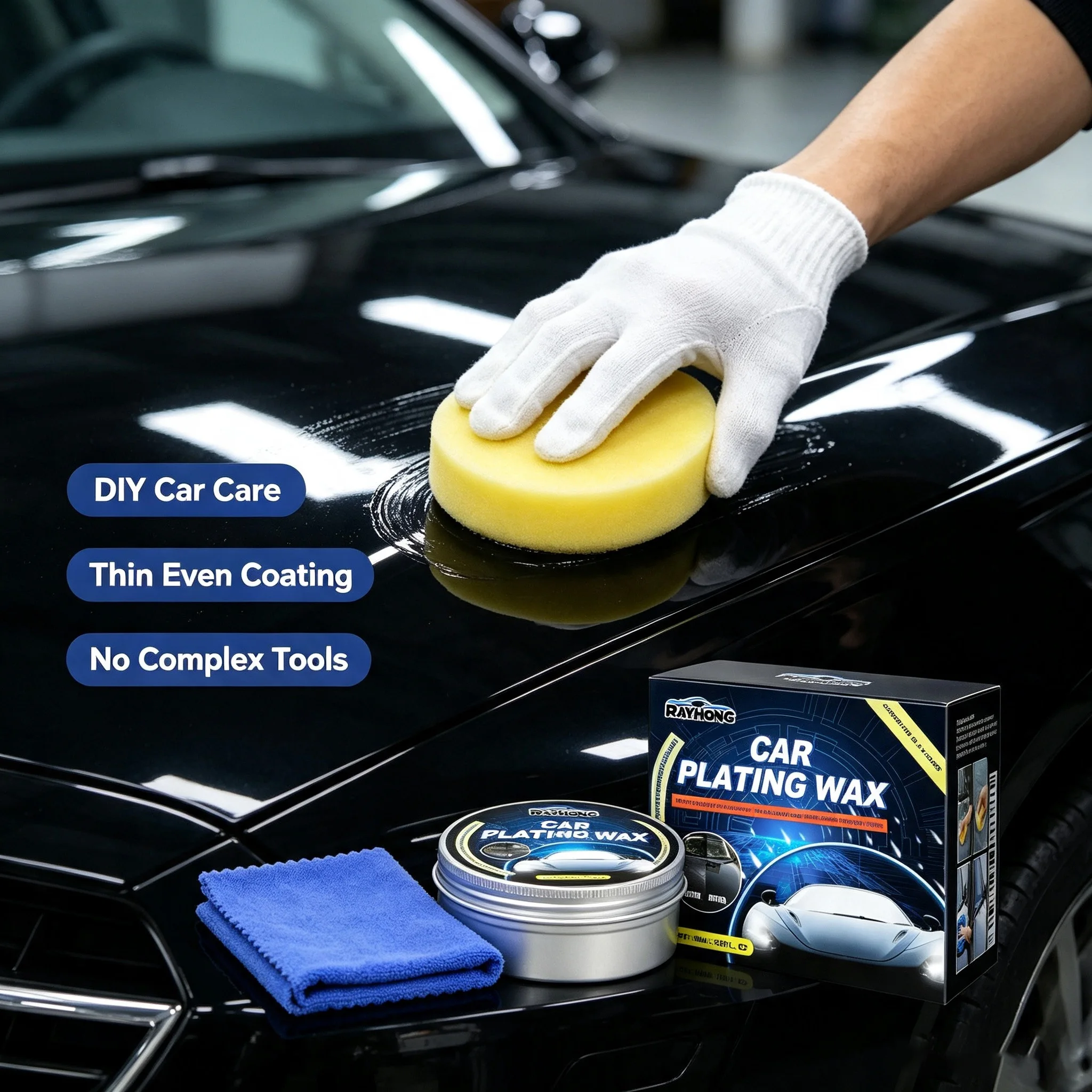 Rayhong Car Crystal Wax Platin - Car Scratch Repair Polishing Wax Paste recension och pris