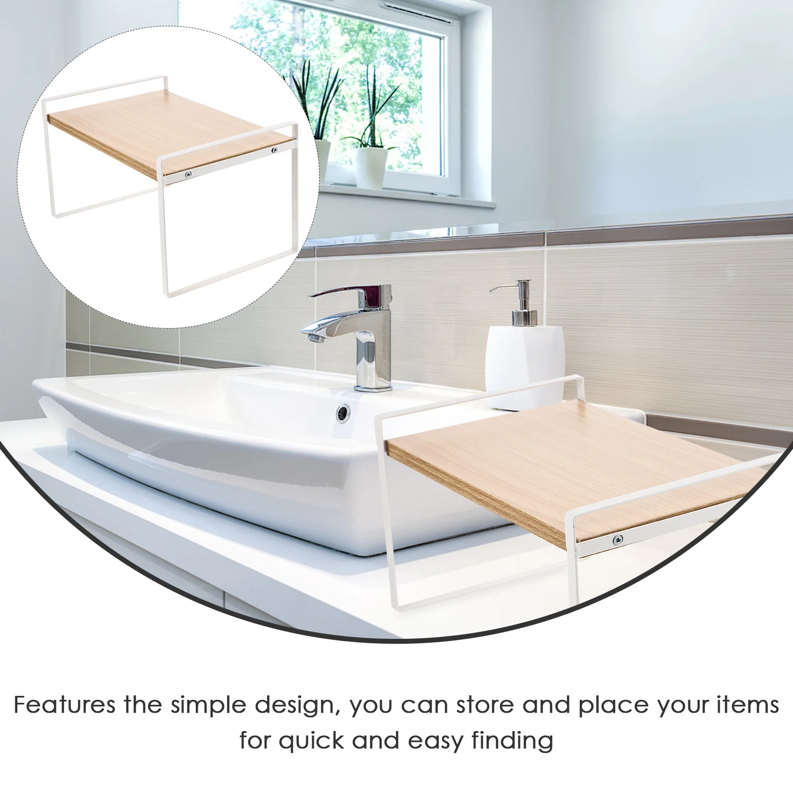 Iron Desk Organizer 6-Tier Sturdy Storage Rack Desktop Organizer Shelf For Office Home Study Room Book Magazine Sundries