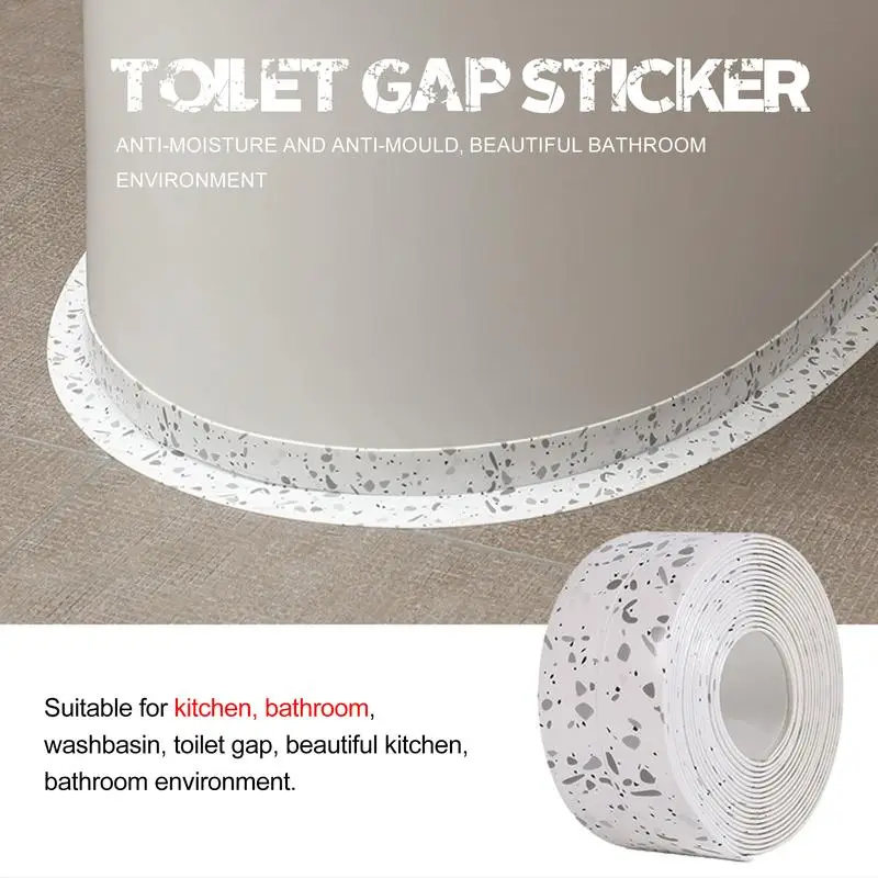 Waterproof Kitchen Sink Sticker Bathroom Shower Toilet Gap Sealing Tape Self Adhesive Mildewproof Wall Edge Caulk Strip