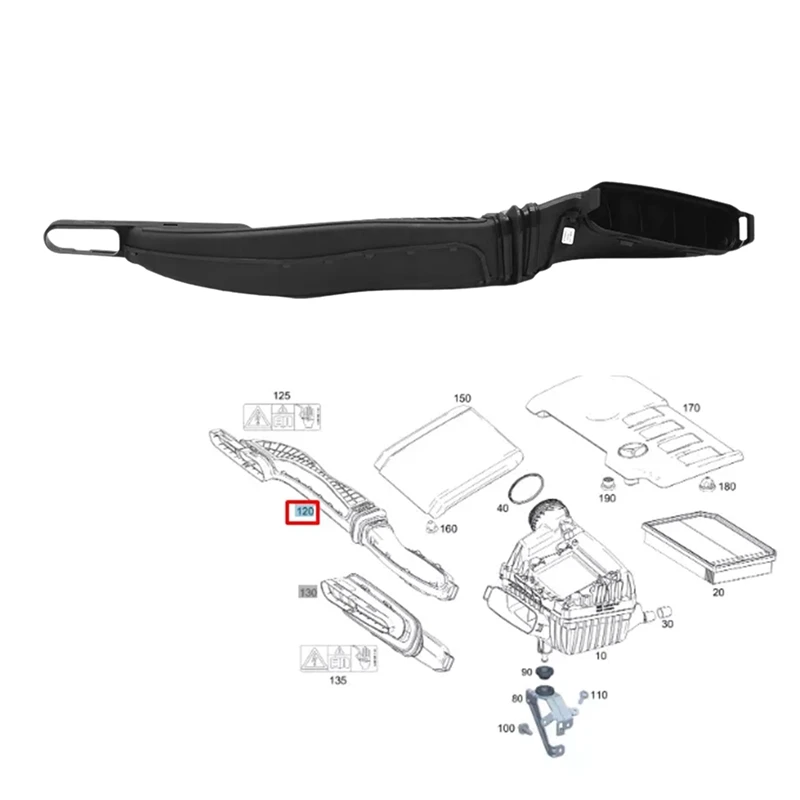 

Engine Air Intake Hose A2600902000 For Mercedes-Benz GLB-Class X247 2020-2023 Air Cleaner Intake Duct Pipe 260 090 2000