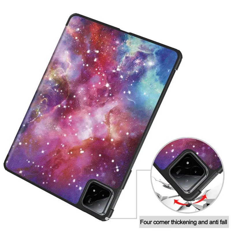 เคสอัจฉริยะสำหรับ Xiaomi Pad 6S Pro 12.4นิ้วพับได้ฝาแม่เหล็กเคสแท็บเล็ตสำหรับ funda Xiaomi Pad 6S Pro 12 4"