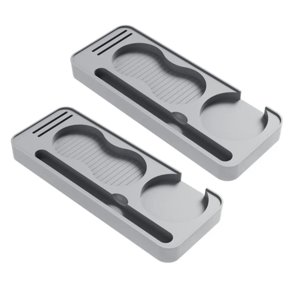 Espresso Coffee Silicone Tamping Mat Non Slip Heat Resistant to 230C with Water Distribution Net and Storage Rack for Baristas