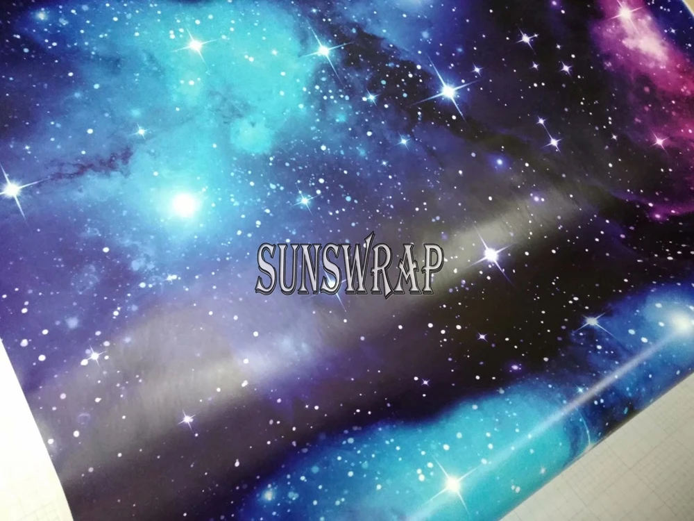 Starry Camo Car Wrap - Night Sky Camo High-Definition Vinyl, Air Release Waterproof Auto Decal, Scratch Resistant for Car Trunk