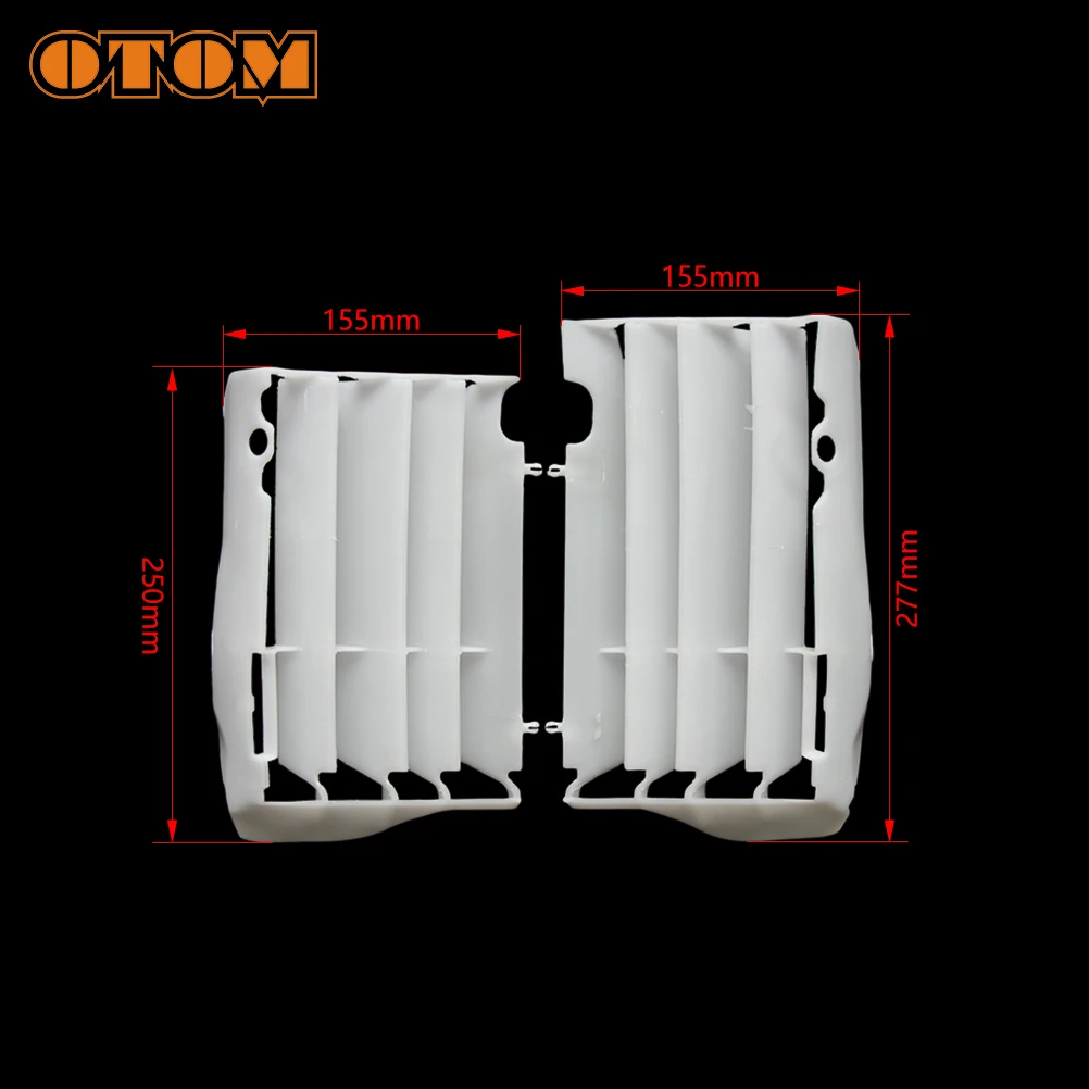 OTOM Motorcycle Radiator Louvres Plastic Guards Motocross Engine Oil Cooling Water Tank Wind Deflector For HONDA CRF250R CRF450R