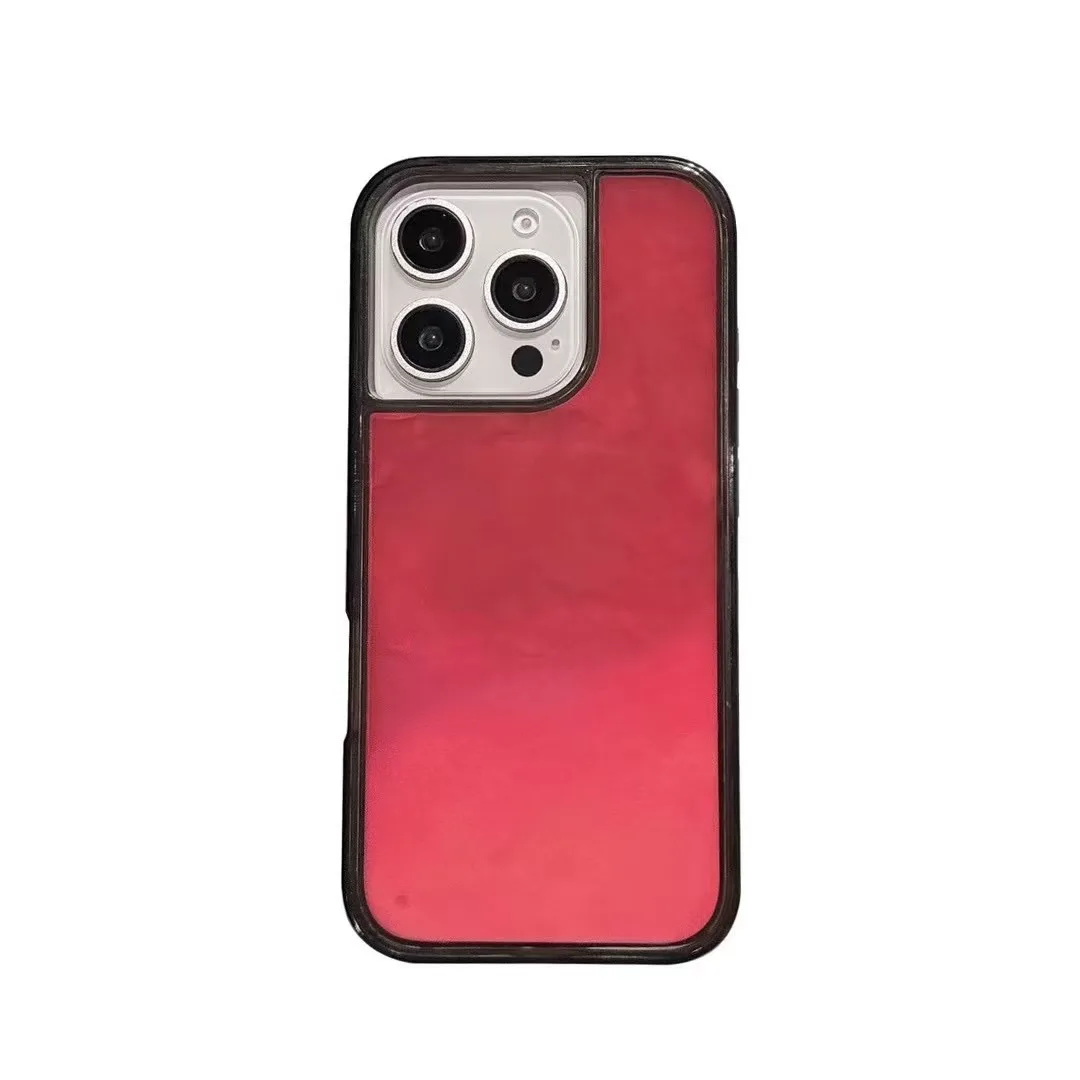 Luminous Quicksand Case for iPhone 16 15 14 13 12 Pro Max Plus Cover Glow in Dark Liquid Shiny Sparkles Shockproof Shell Fundas