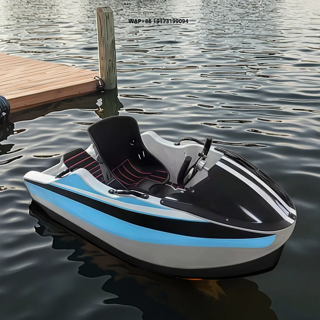 RUSHWAVE Mini Jet Ski Boat V1 18kw 55kw/h 55KMH Top Speed Personal Watercraft EPP Material Eco-friendly 1 Seat