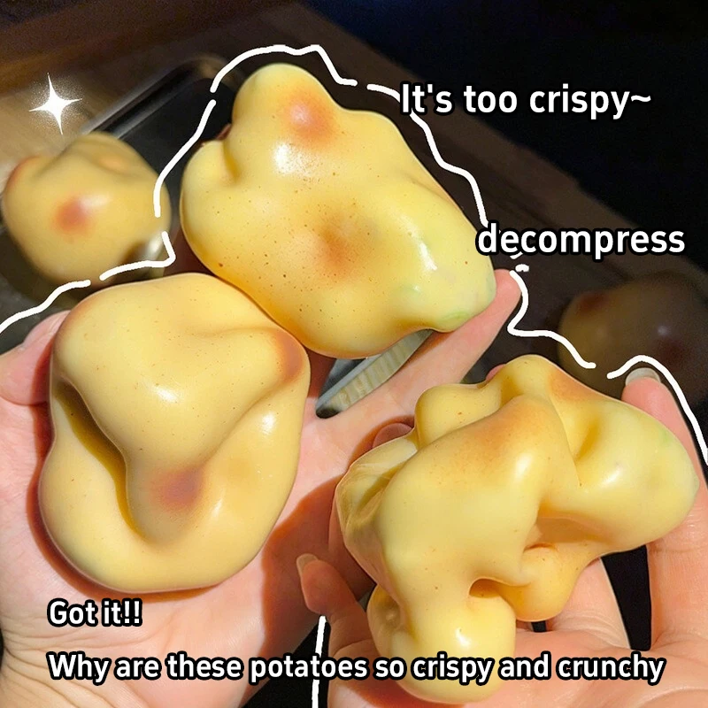 Crispy Soft Potato Squishy Pinch Slow Rebound Softness Asmr Sensory Decompression Pressure Ball Office Home Decorat Perfect Gift