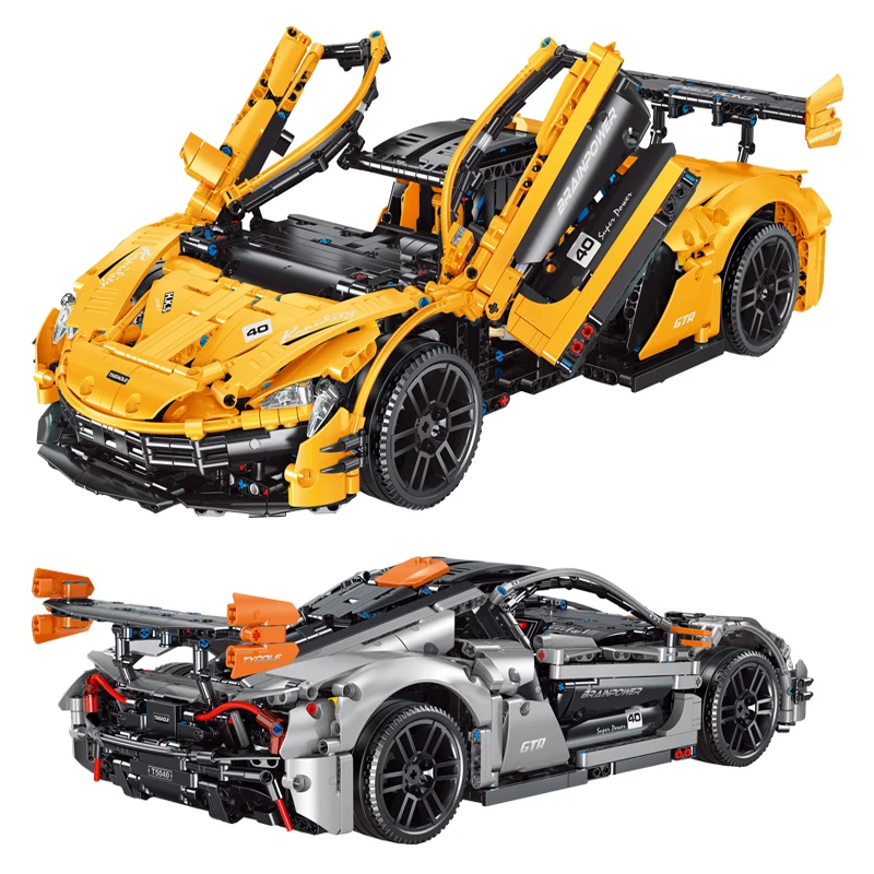 IN STOCK MOC Technical 1:10 P1 Sports Car Building Blocks Assembling Racing Bricks Model Toys for Children Birthday Gift Set