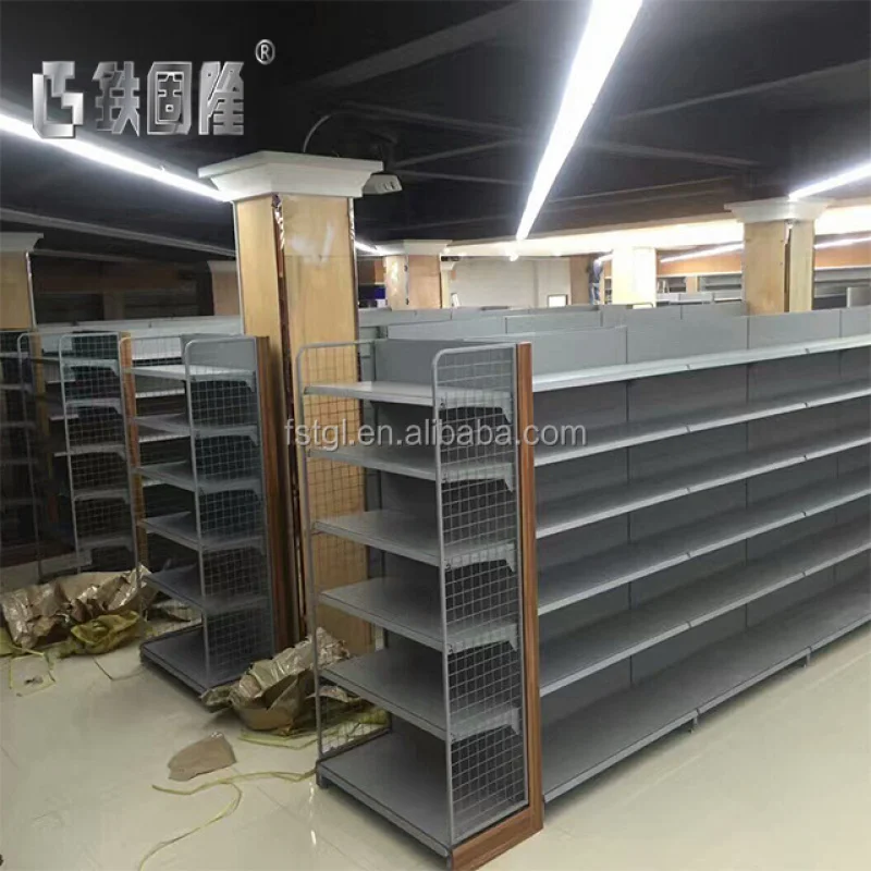 [Customized]Supermarket Display Shelves Premium-Grade Medium Duty Heavy-Duty Steel Design Grocery Store Display