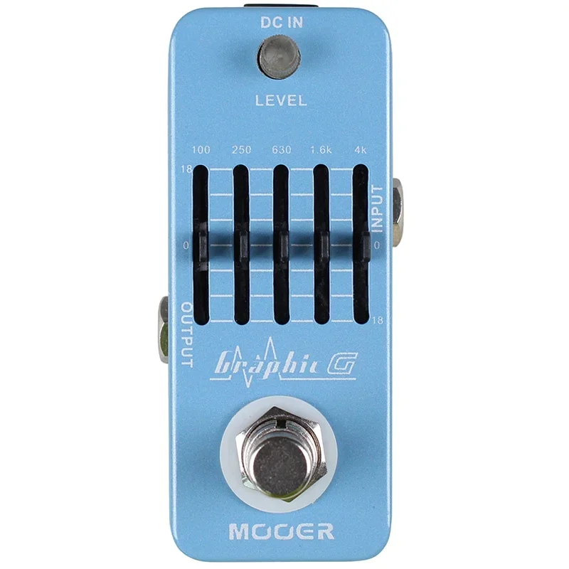 

MOOER Graphic G Electric Guitar Effect Pedal Five Stage Effect Equalization EQ Guitar Equalizer Pedal MEQ1 Electric Guitar Parts