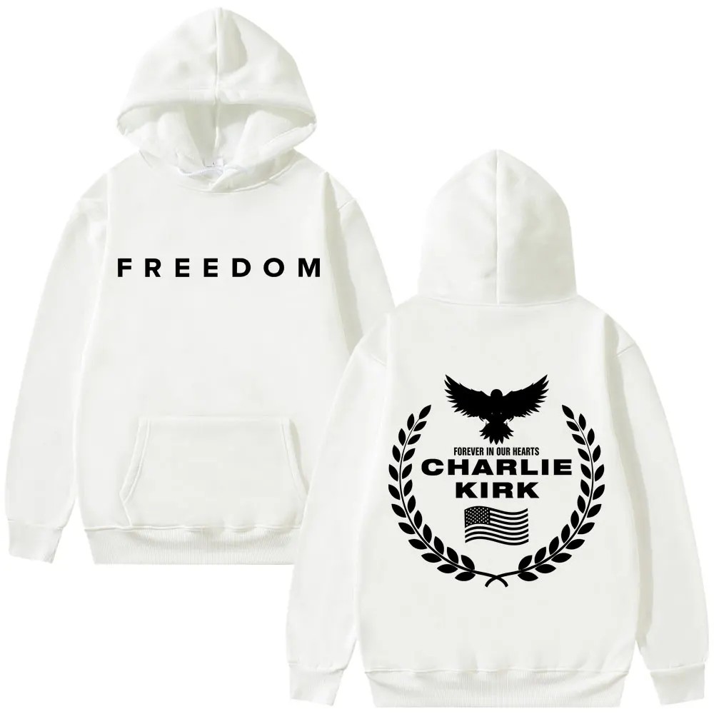 

Charlie Kirk Freedom Hoodie Men Women Clothing Tribute Memorial American Hero Sweatshirt Man Patriotic Activism Hoodies Pullover