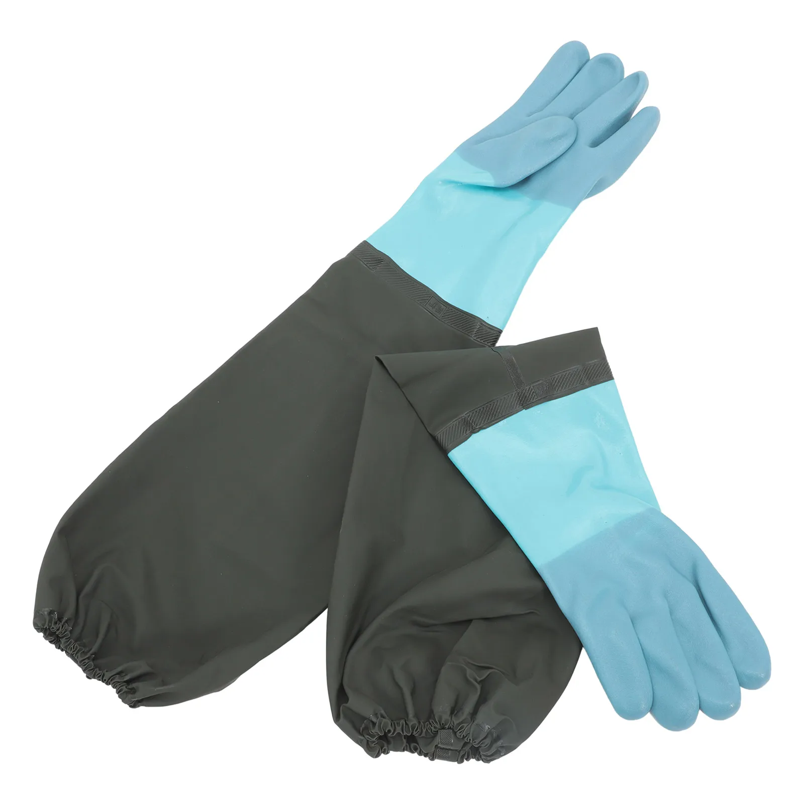 

Waterproof Rubber Gloves Black Long for Cleaning Lengthen Heavy Duty Work Gardening Reusable Household Handling