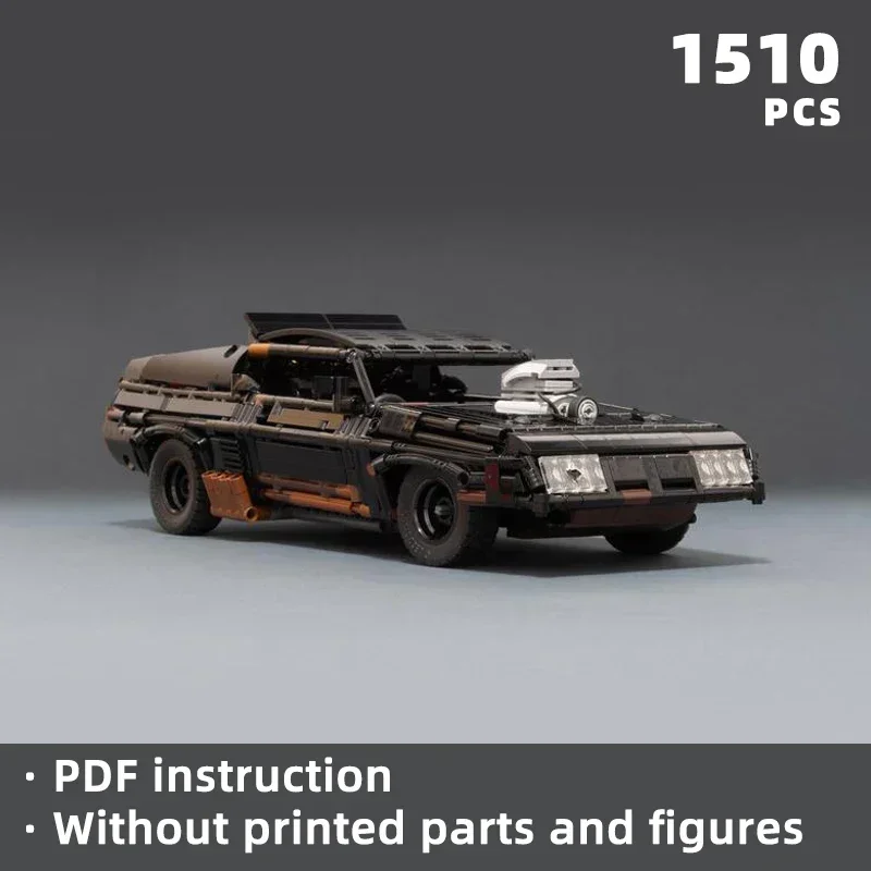 classic mad movie interceptor bricks film modified car blocks war speed  moc sports race fans gift present product