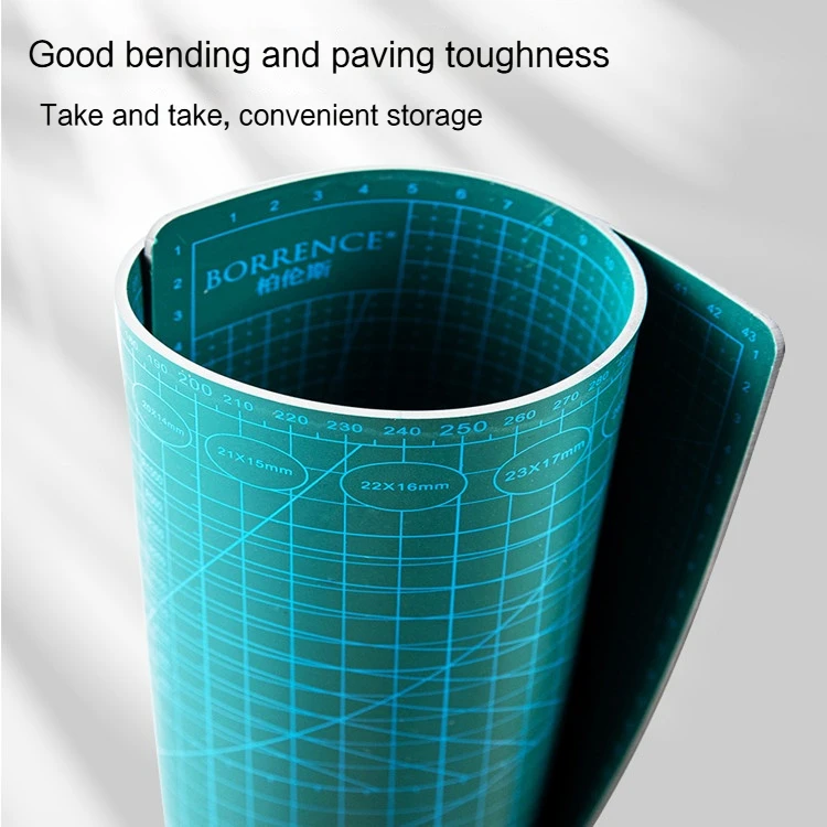 Borrence A4 A5 Cutting Mat Self Healing for Art Crafts Paper Cutting Engraving Leather Double Sided Grid Handmade Cutter Board