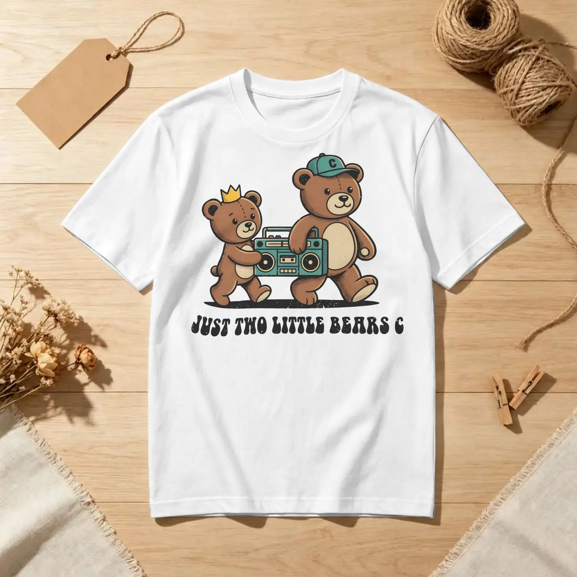 Bncmap Little Bears Brooke & Connor  T Shirt for Men Women 100% Cotton T-Shirts Round Neck  Tees Short Sleeve Tops Birthday Gift