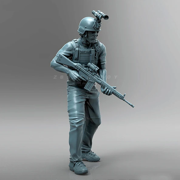 

1/35 наборы моделей солдата из смолы, фигурка бесцветная и самособранная A-2084